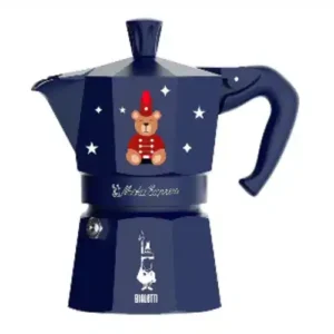 Magico Ricardo Moka Express 3 Cup Teddy Bear Blue Espresso Elements